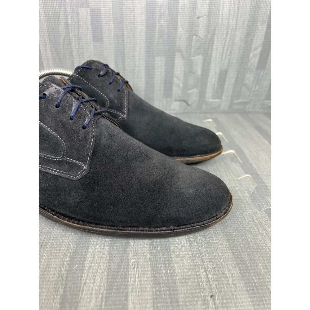 Johnston Murphy Oxford size 10 Mens Black Suede Dress Shoes